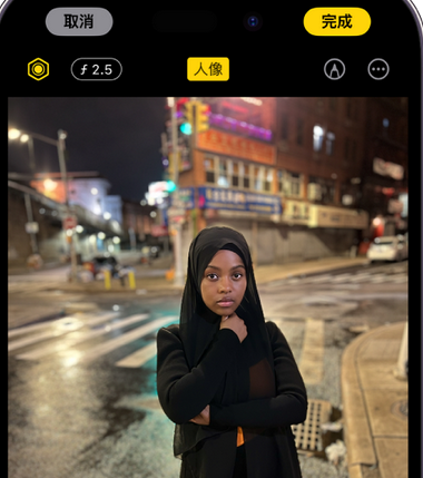 泰安苹果15服务店分享如何在iPhone15系列机型拍摄照片中添加人像效果 